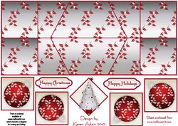 Christmas Tree Double Diamond Fold Card