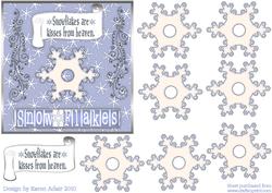 3D Snowflake and Card Front