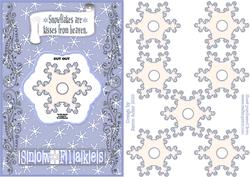 3D Snowflake Dangler and Card Front