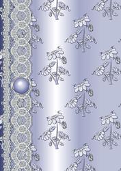 Daisy Splash 'n Lace in Blue