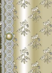 Daisy Splash 'n Lace in Gold