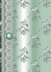 Daisy Splash 'n Lace in Green