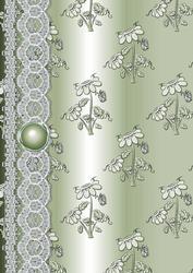 Daisy Splash 'n Lace in Mint