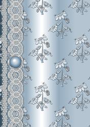 Daisy Splash 'n Lace in Aqua