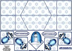 Frosty Snowmen Double Diamond Fold Card