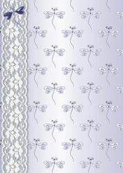 Dragonflies 'n Lace Background/card Front in Blue