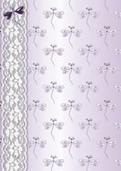 Dragonflies 'n Lace Background/card Front in Lilac