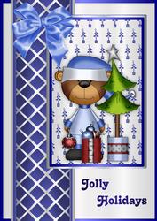 A Beary Merry Christmas A4 Card Front