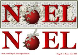 Noel Large Dl Card Front with Step by Step