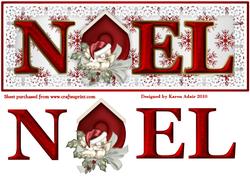 A Noel Nest Large Dl Card Front with Step by Step