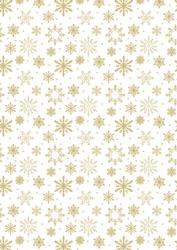 Gold Snowflakes Background Paper