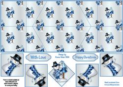 Frosty Fun Double Diamond Fold Card