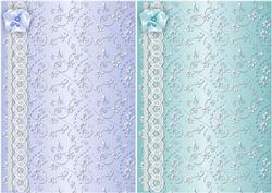 Floral Swirls N Lace Card Bases 2