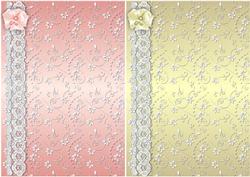 Floral Swirls N Lace Card Bases 6