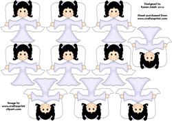 3D Christmas Angel Tree Decoration
