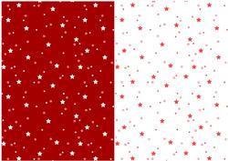 Christmas Stars A5 Co-ordinating Backgrounds in Red