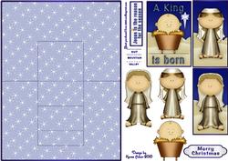 A King is Born Centre Stepper with Decoupage