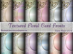 Textured Floral Card Fronts Pack