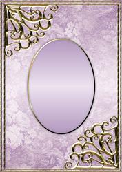 Textured Floral Card Front - Lilac