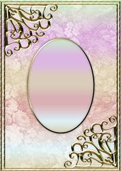 Textured Floral Card Front - Lollipop
