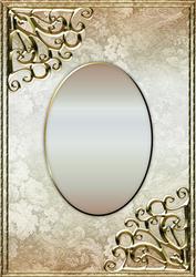 Textured Floral Card Front - Arctic