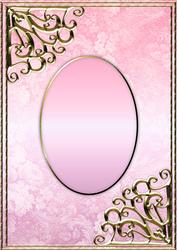 Textured Floral Card Front - Pink