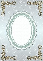 Blossoms Card Front in Mint