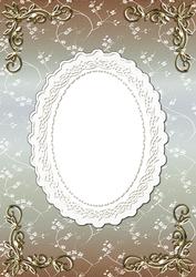 Blossoms Card Front - Arctic