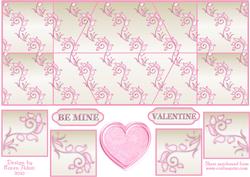 Hearts 'n Swirls Double Diamond Fold Card