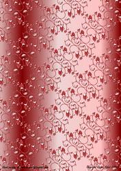 Red Metallic Swirls