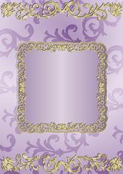 Gilding and Swirls in Lilac
