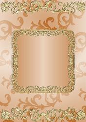 Gilding and Swirls in Peach