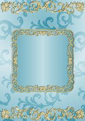 Gilding and Swirls in Turquoise