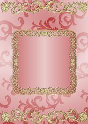 Gilding and Swirls in Rose