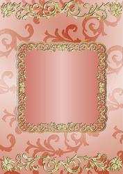 Gilding and Swirls in Salmon