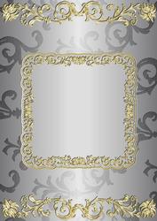 Gilding and Swirls in Silver-grey