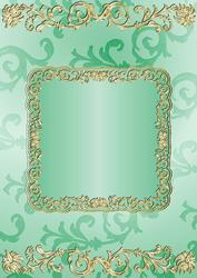 Gilding and Swirls in Green