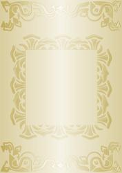 Art Deco Card Front in Cream