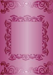 Art Deco Card Front in Dusky Pink