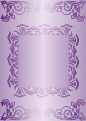 Art Deco Card Front in Lilac