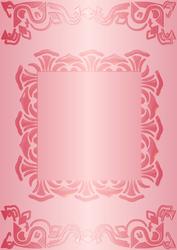 Art Deco Card Front in Pink
