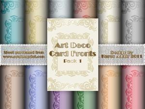 Art Deco Card Fronts Pack 1