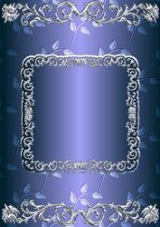 Silverleaf Card Front - Blue