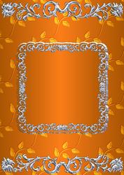 Silverleaf Card Front - Burnt Orange