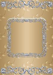 Silverleaf Card Front - Creamy Coffee