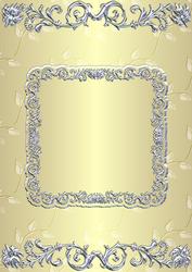 Silverleaf Card Front - Ivory Cream