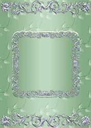 Silverleaf Card Front - Leaf Green