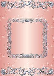 Silverleaf Card Front - Salmon