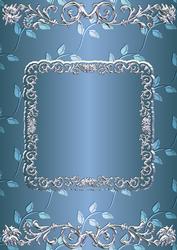 Silverleaf Card Front - Turquoise