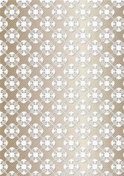 Lacey Background in Creamy Coffee